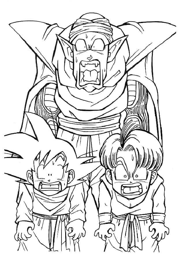 Fantastický Dragon Ball Z omalovánka