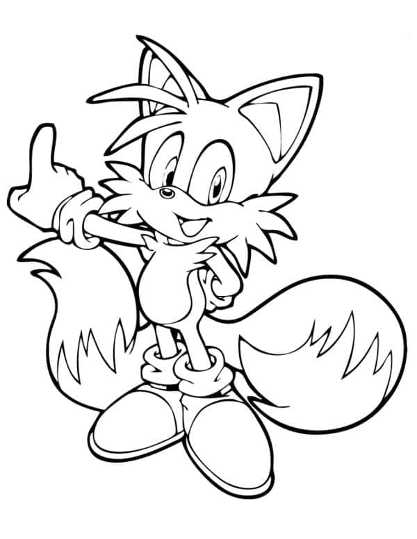 Fantastický Sonic omalovánka