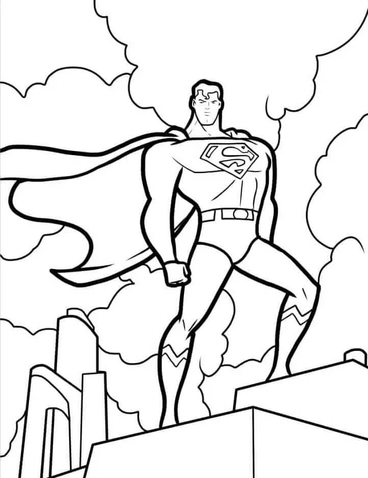Fantastický Superman omalovánka