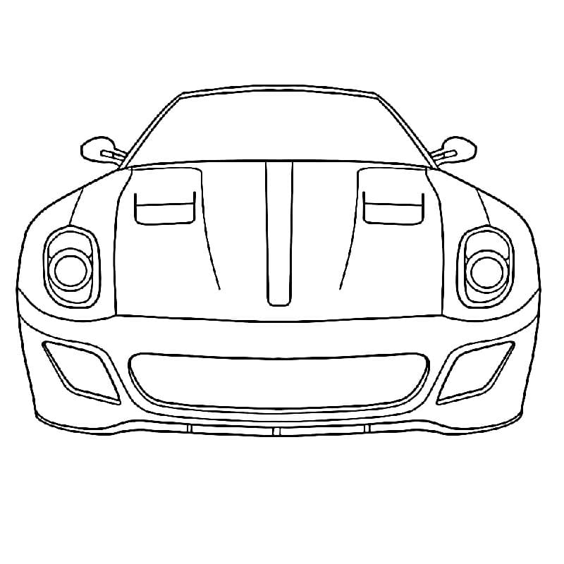 Ferrari Tisknutelné omalovánka