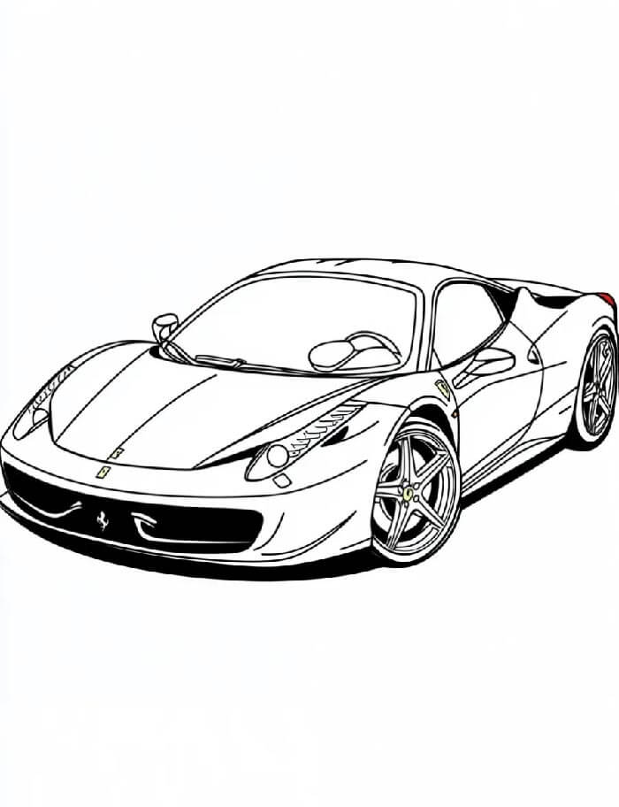 Ferrari Vymalovatelné pro Děti omalovánka