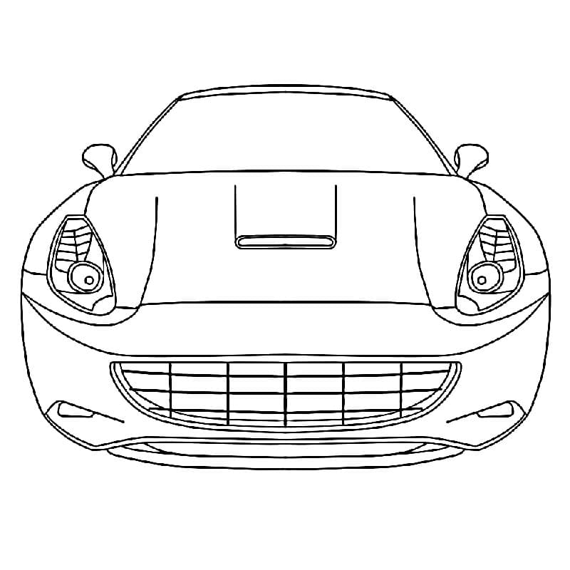 Ferrari Zdarama omalovánka