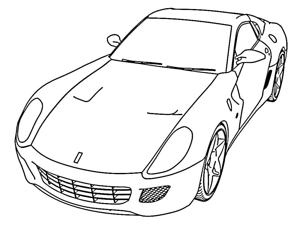 Ferrari pro 4leté Děti omalovánka