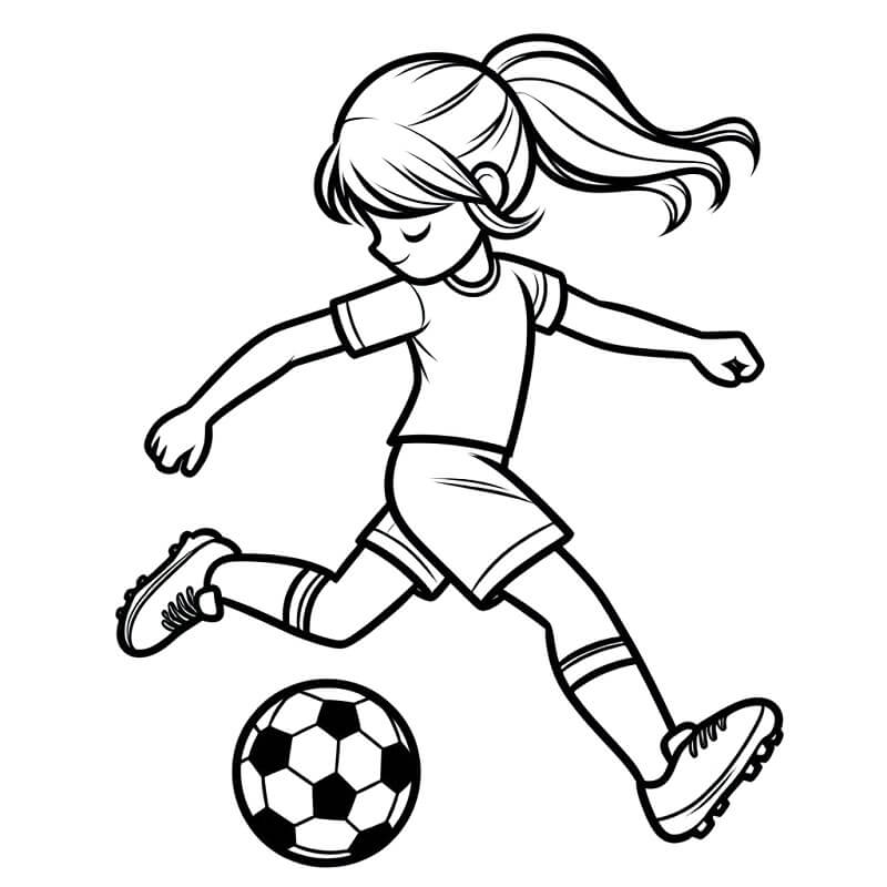 Fotbal (12) omalovánka