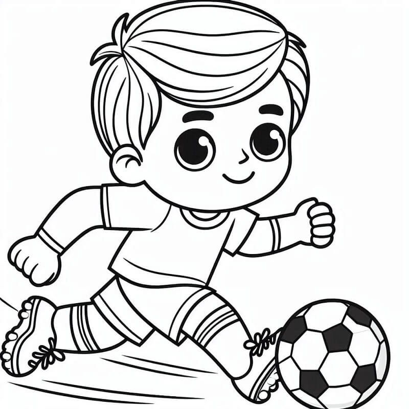 Fotbal (18) omalovánka