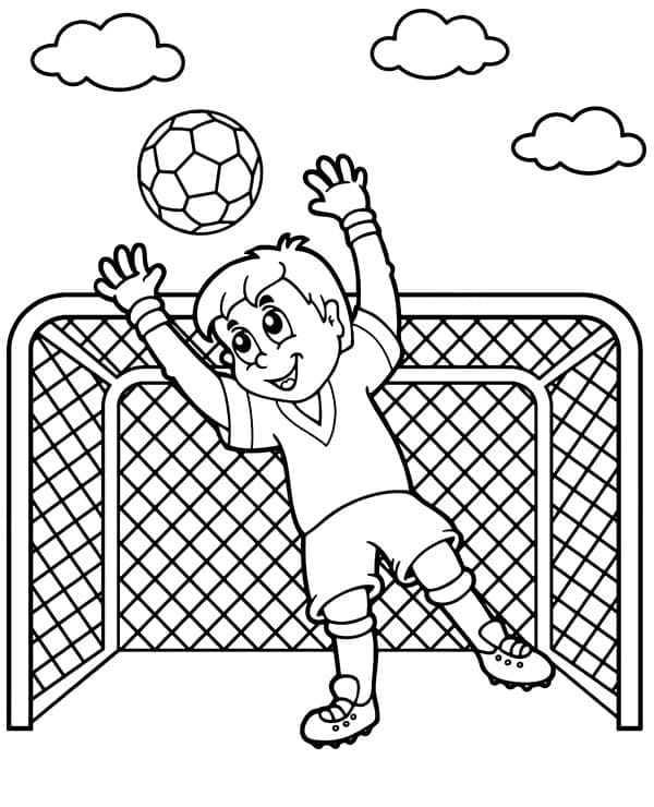 Fotbal (4) omalovánka