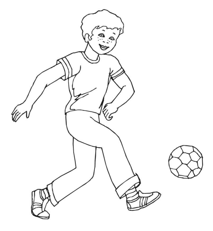 Fotbal (5) omalovánka