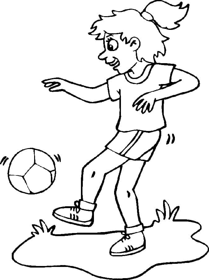 Fotbal (6) omalovánka