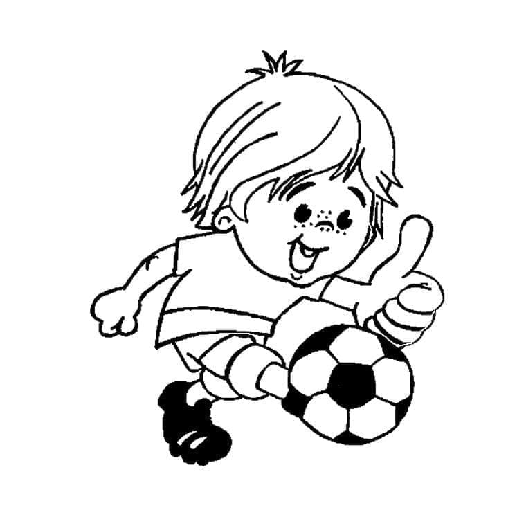 Fotbal (7) omalovánka