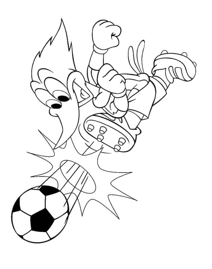 Fotbal Obrázek omalovánka