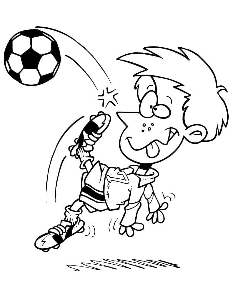 Fotbal pro 2leté Děti omalovánka