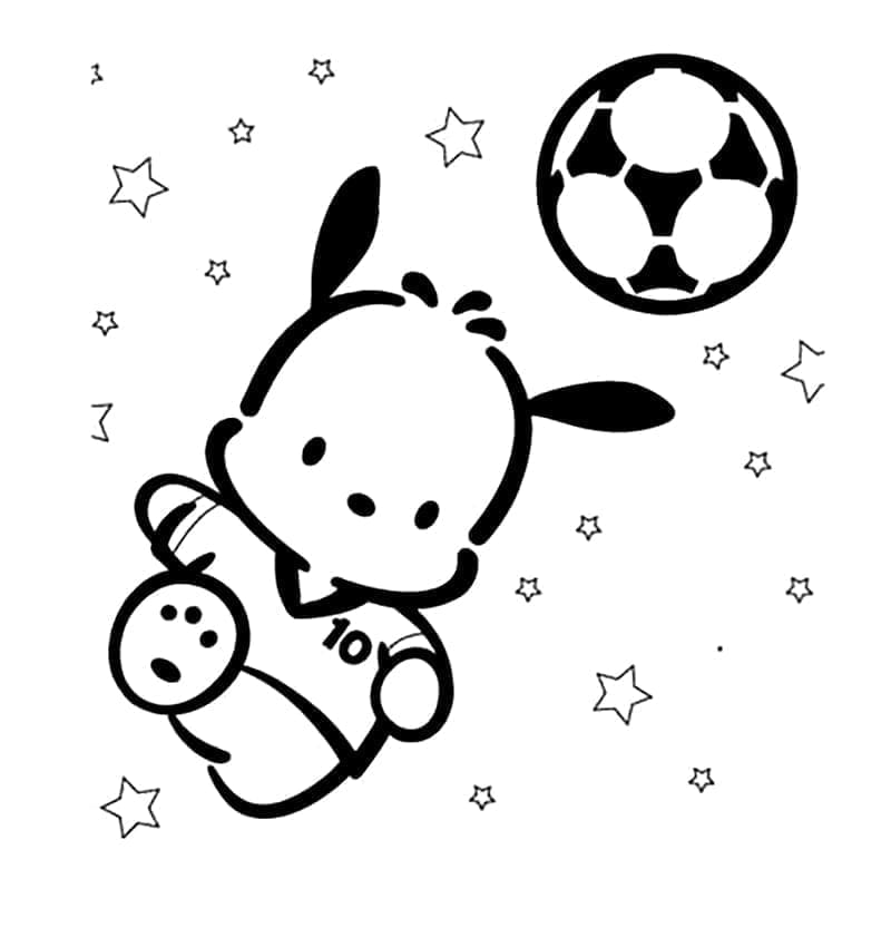 Fotbal pro 4leté Děti omalovánka