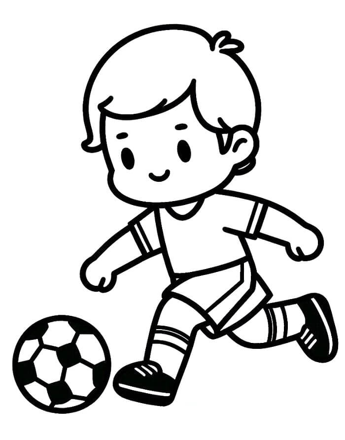 Fotbal pro Děti omalovánka