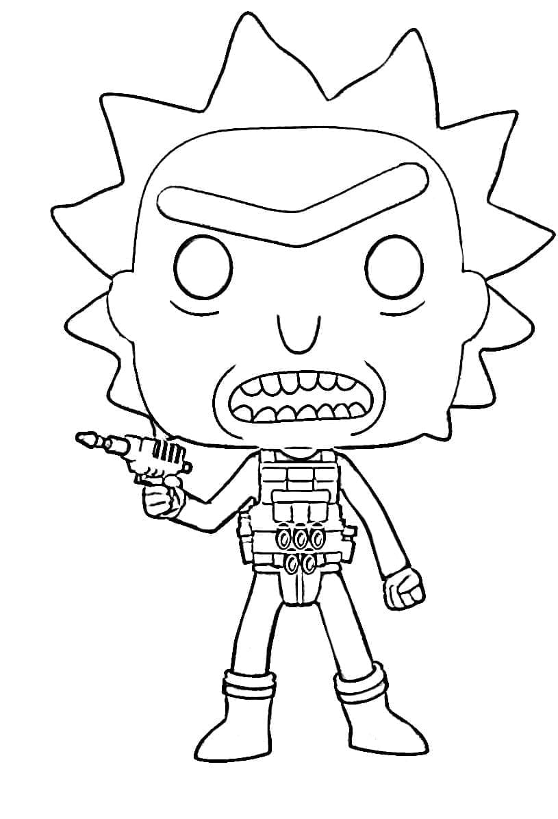 Funko Pop Zdarma pro Děti omalovánka