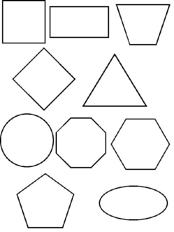 Geometrický útvar omalovánky