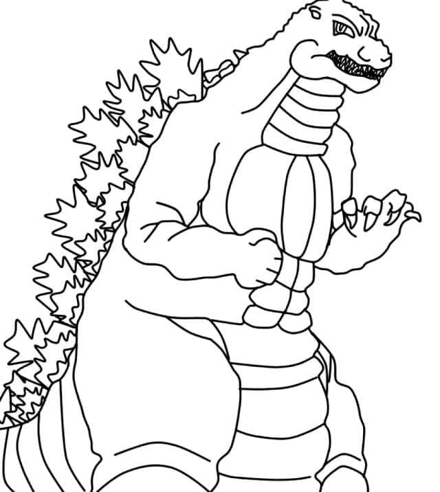 Godzilla (1) omalovánka