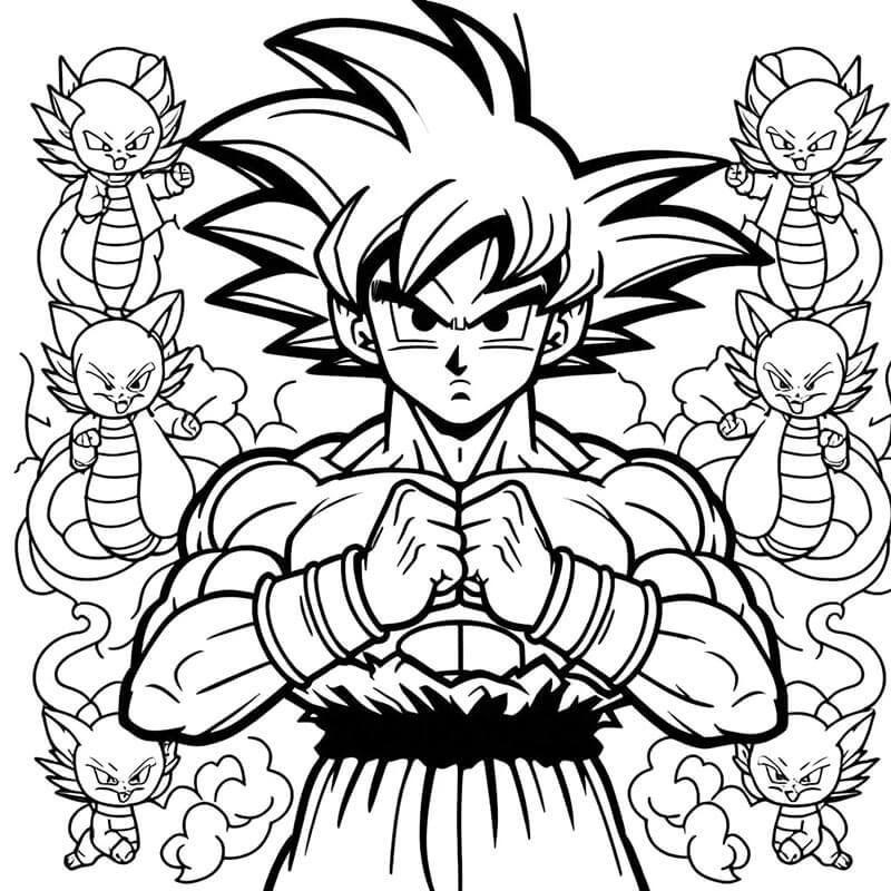 Goku (1) omalovánka