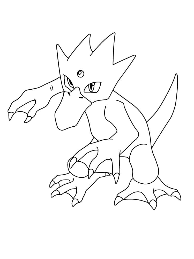 Golduck Pokemon omalovánka