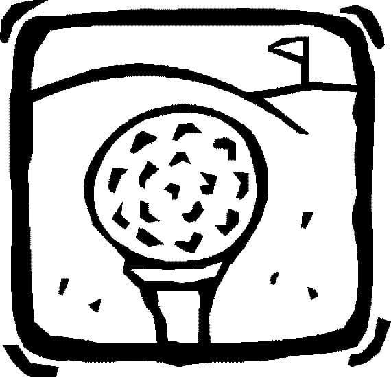 Golf (2) omalovánka