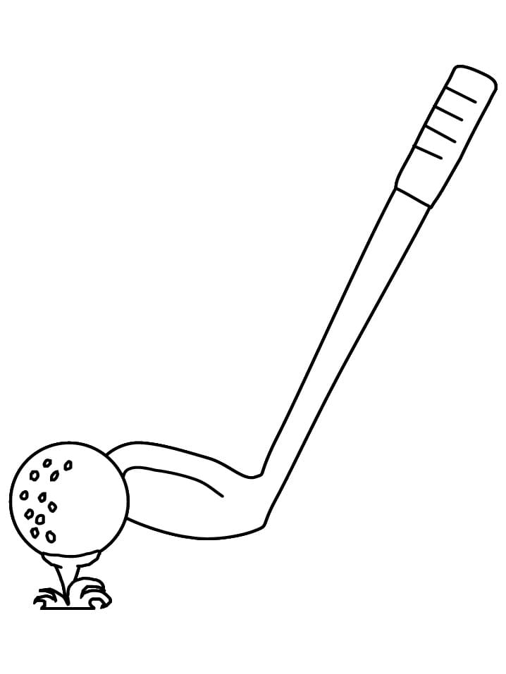 Golf Tisknutelný pro Děti omalovánka
