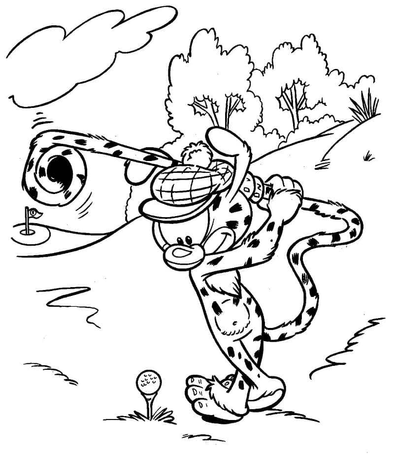 Golf Vymalovatelné pro Děti omalovánka