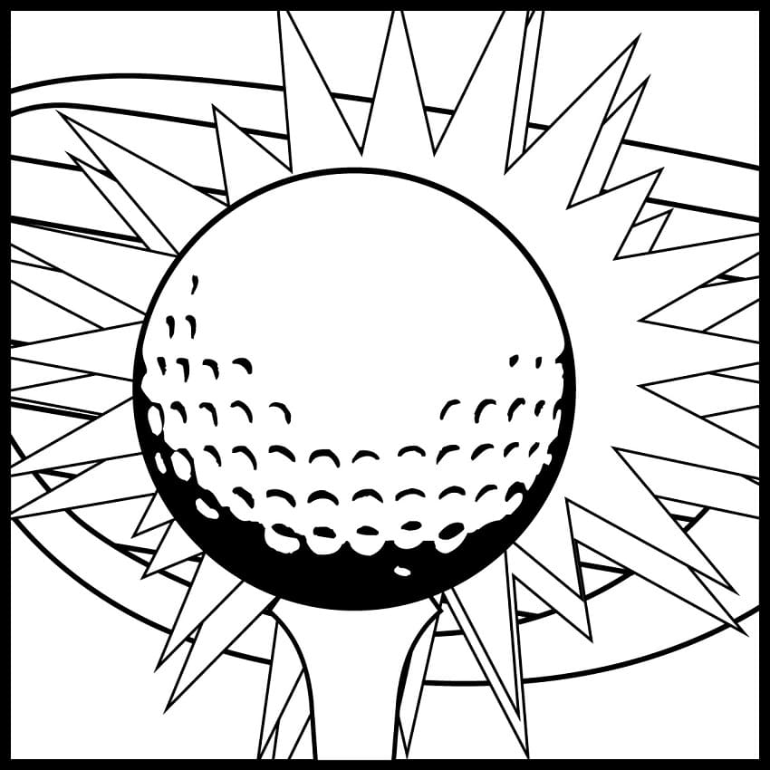 Golf Zdarama omalovánka
