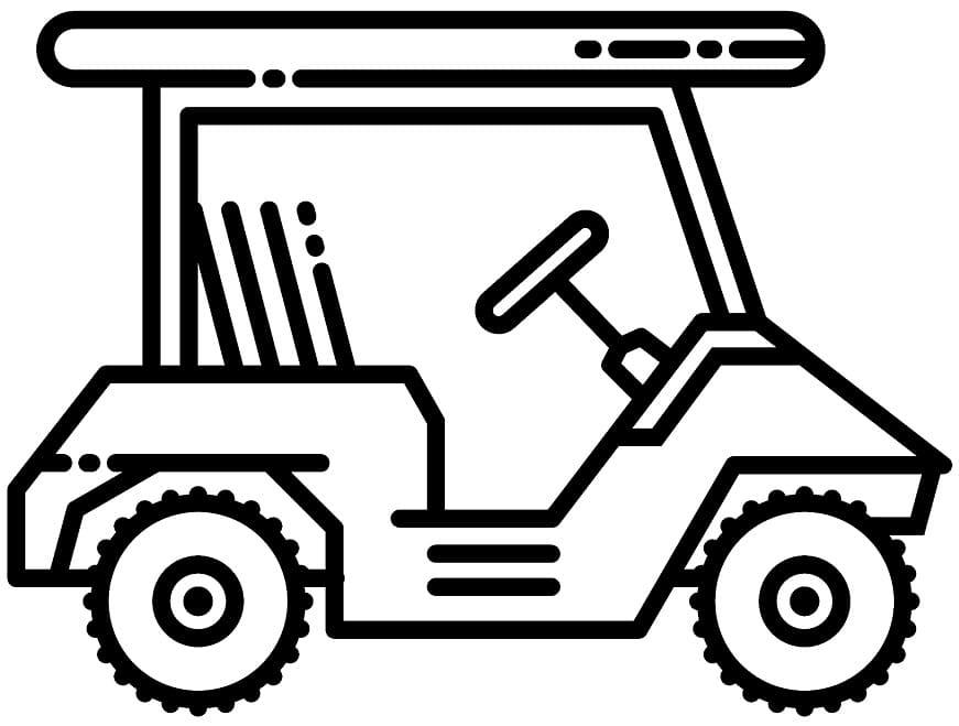 Golf Zdarma pro Děti omalovánka