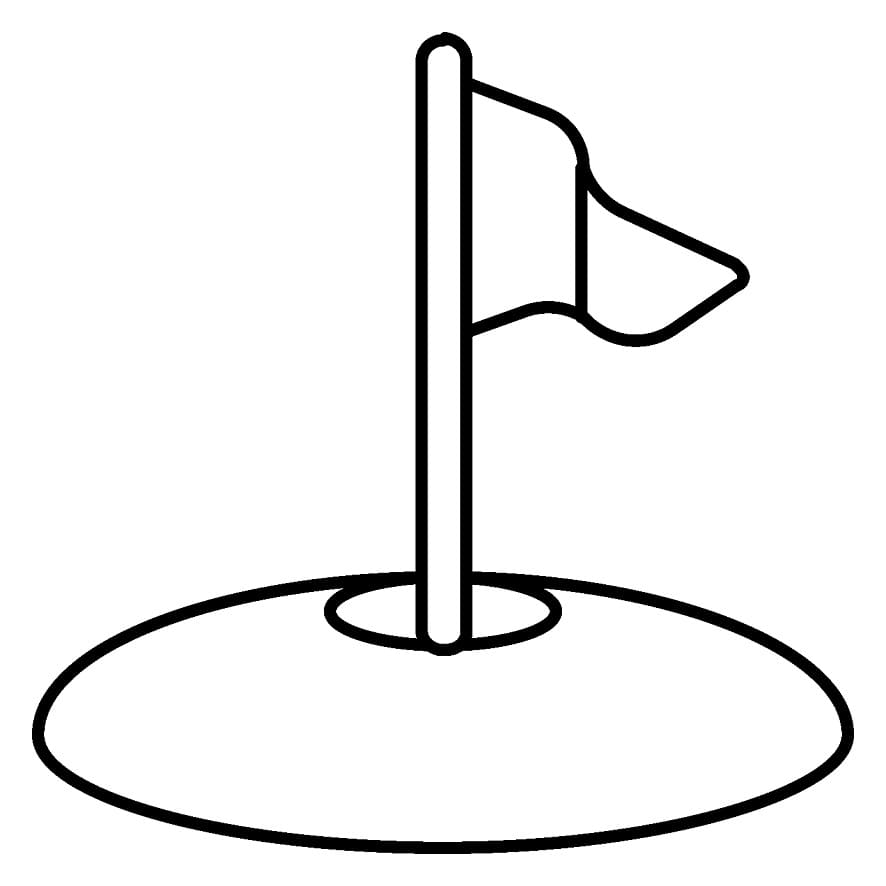 Golf pro 4leté Děti omalovánka