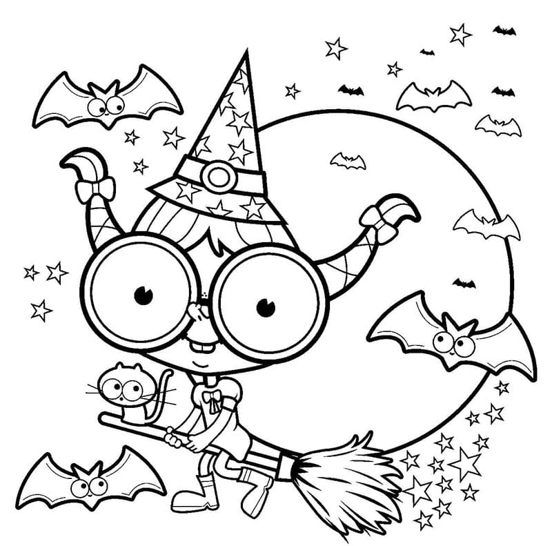 Halloween (1) omalovánka