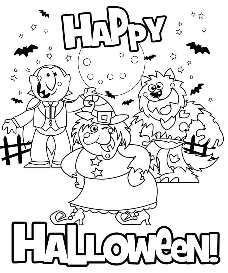 Halloween (17) omalovánka