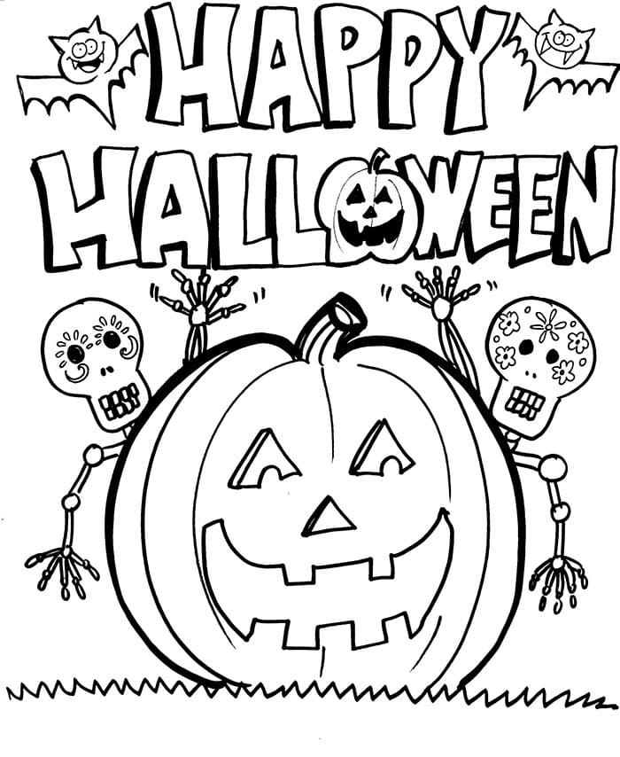 Halloween (7) omalovánka