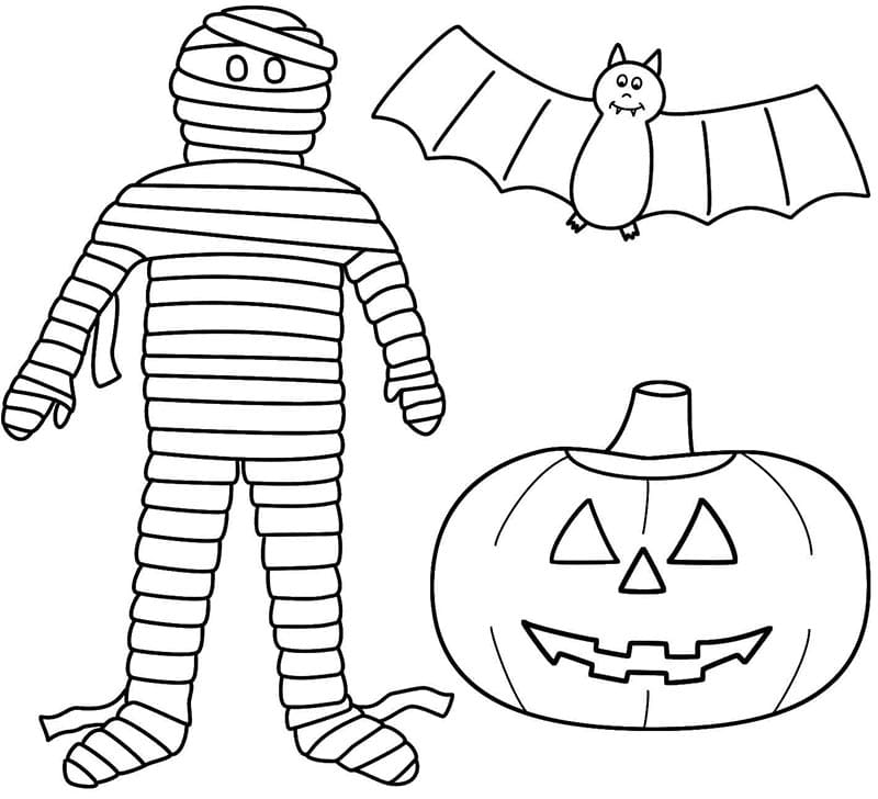 Halloween Den omalovánka