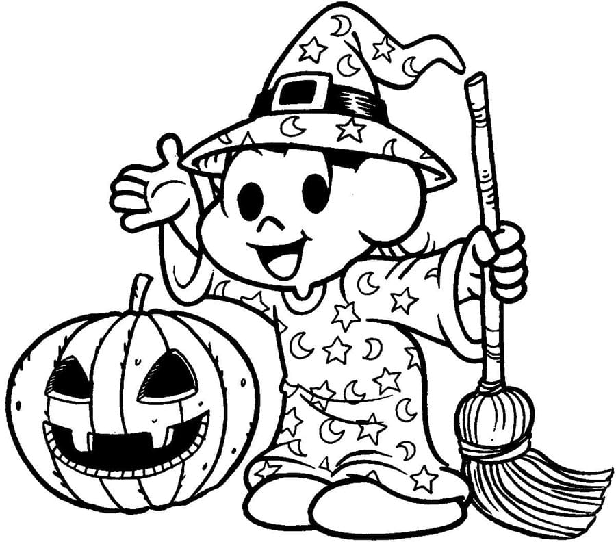 Halloween Tisknutelný omalovánka