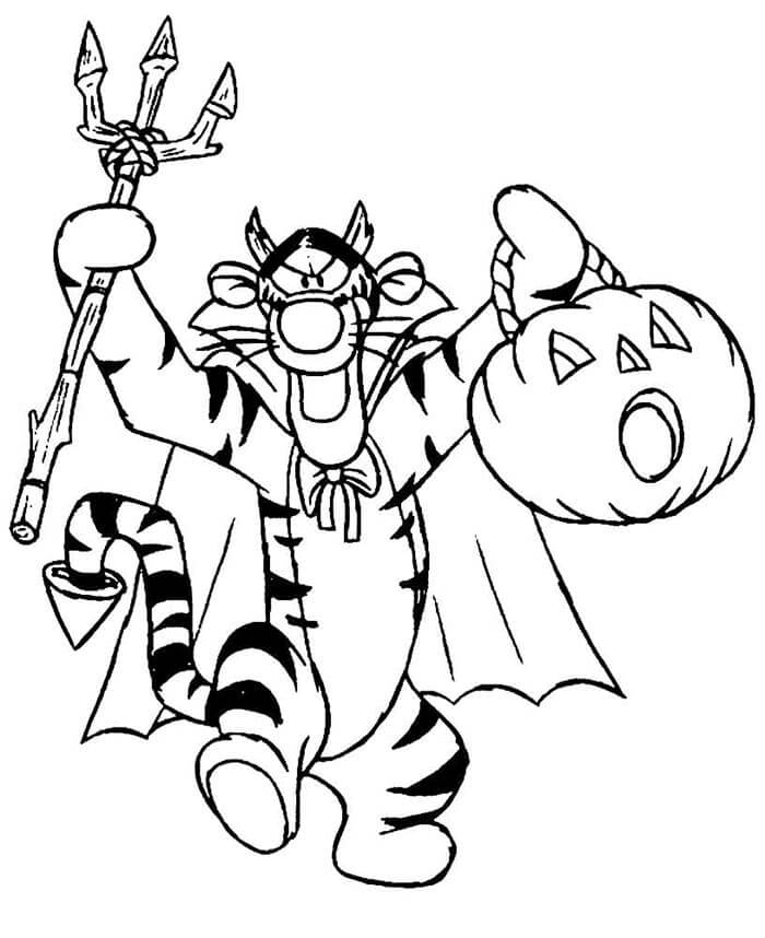 Halloween Vymalovatelné pro Děti omalovánka