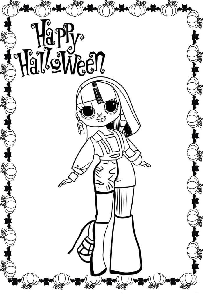 Halloween Zdarama omalovánka