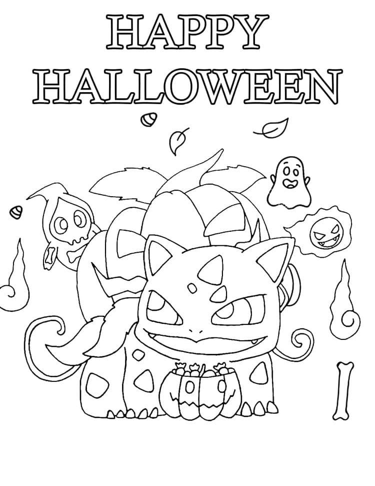 Halloween Zdarma Tisknutelný omalovánka