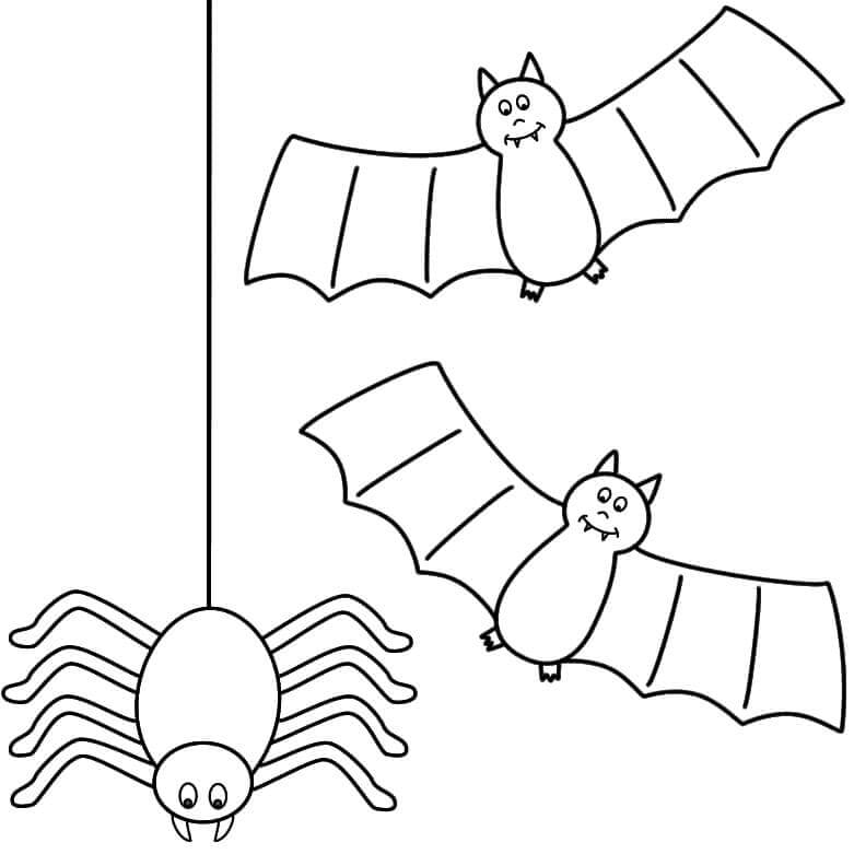 Halloween pro 4leté Děti omalovánka