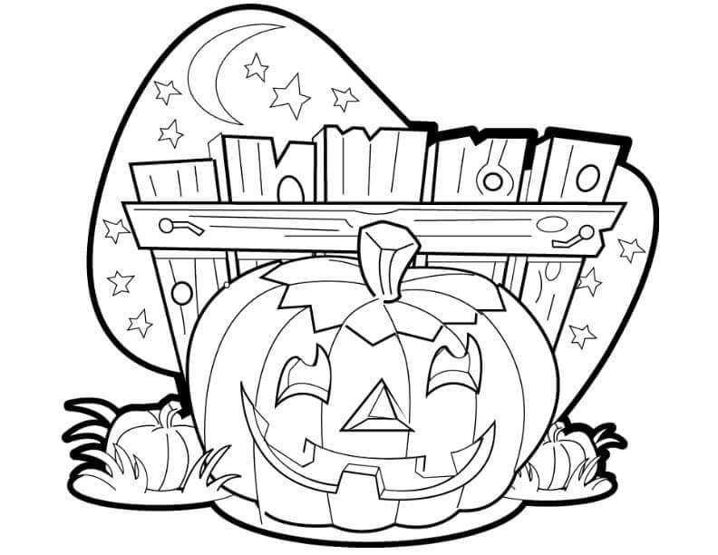 Halloween pro 5leté Děti omalovánka