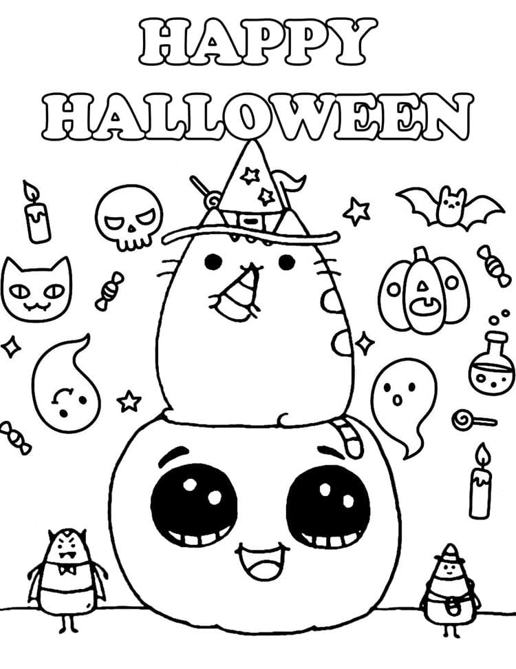 Halloween omalovánky