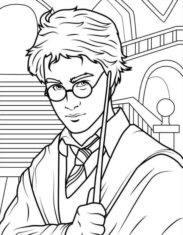 Harry Potter Obrázek omalovánka