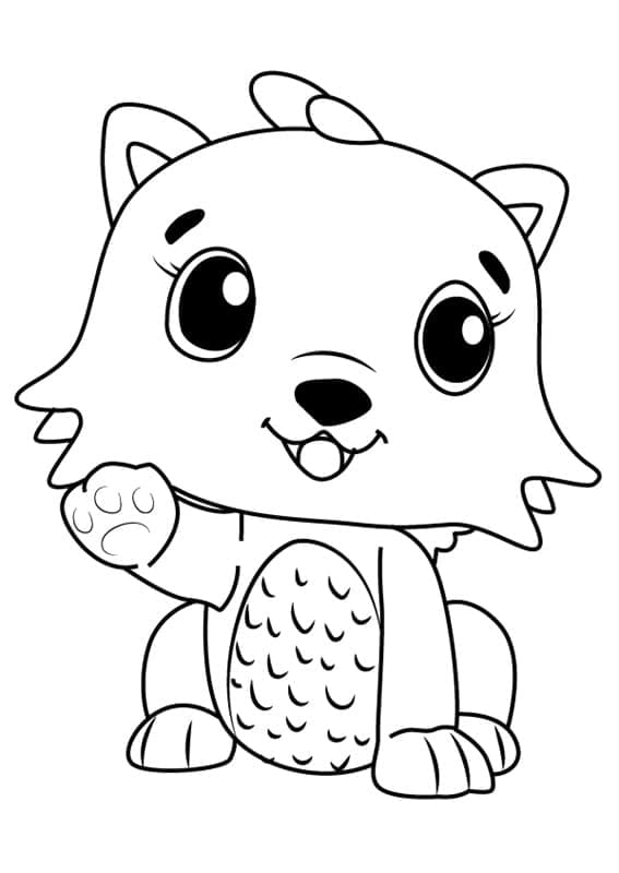Hatchimals k Vymalování omalovánka