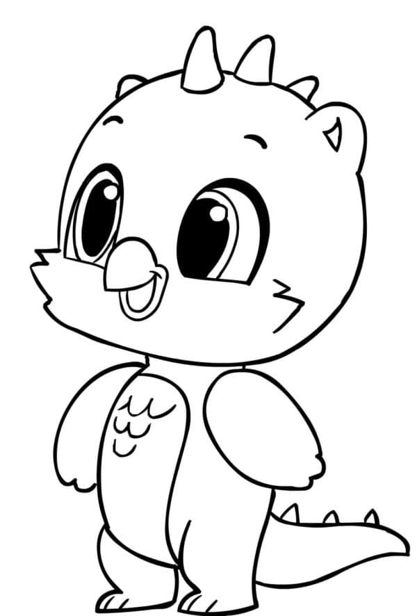 Hatchimals pro 2leté Děti omalovánka