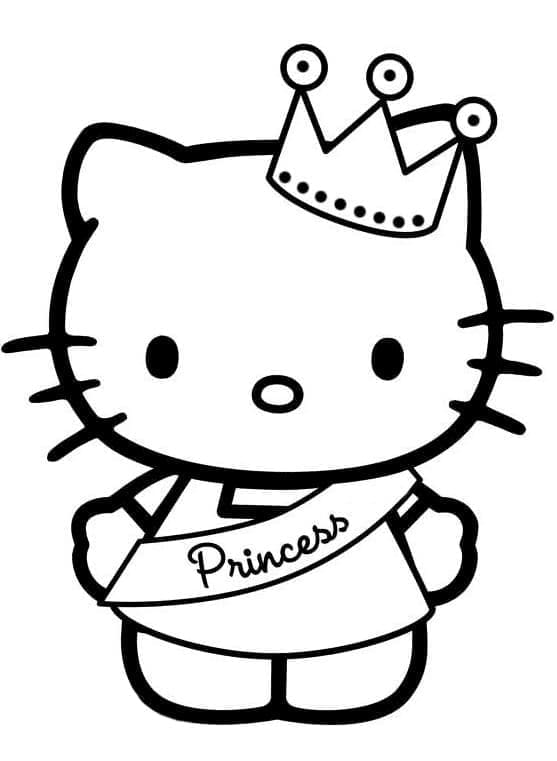 Hello Kitty Obrázek omalovánka