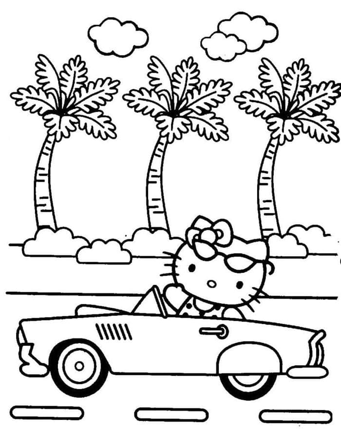 Hello Kitty od Sanrio omalovánka