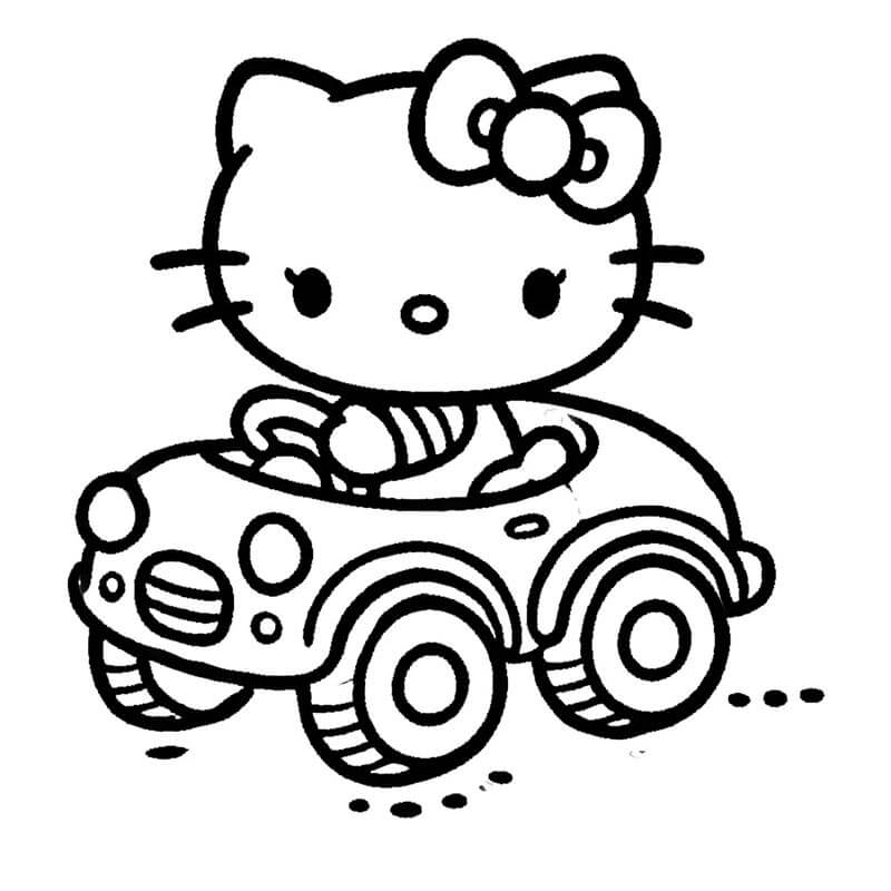 Hello Kitty pro 3leté Děti omalovánka
