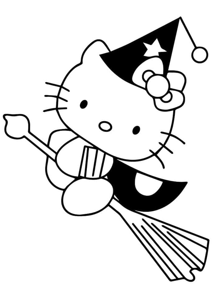 Hello Kitty pro 4leté Děti omalovánka