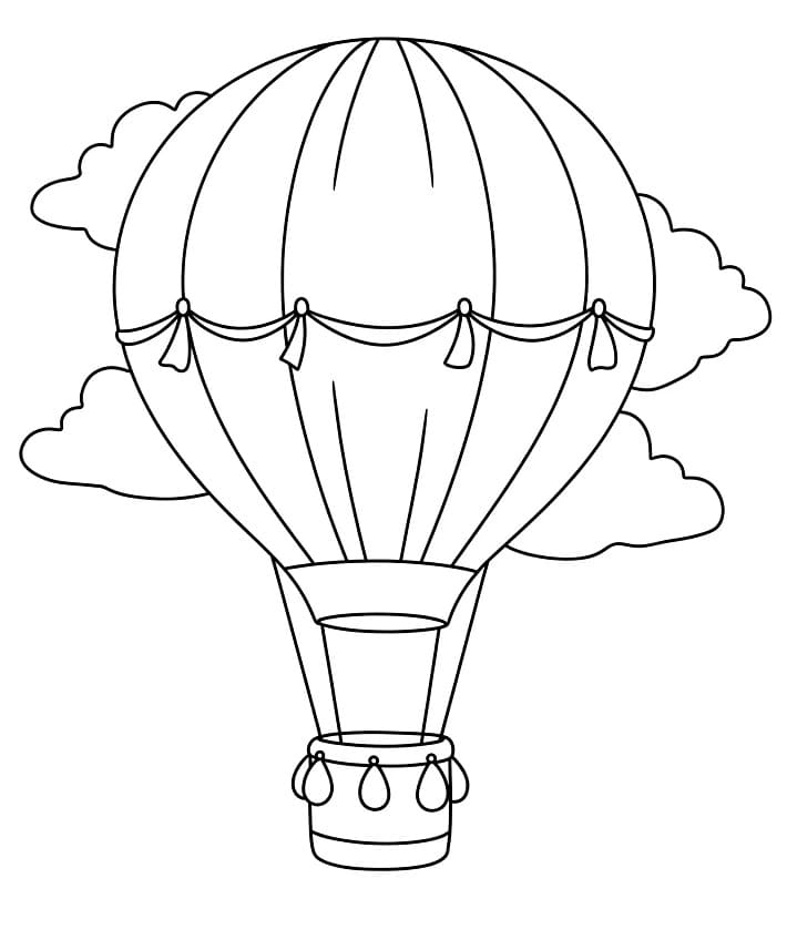 Horkovzdušný Balon (12) omalovánka