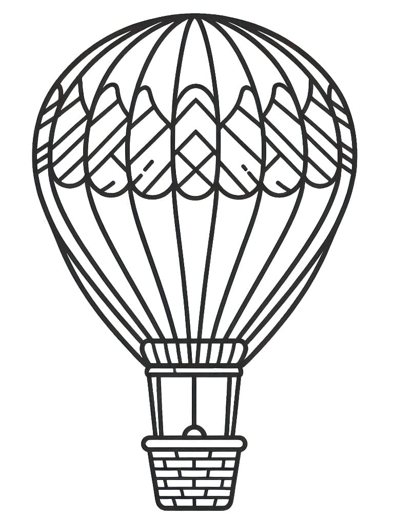 Horkovzdušný Balon (14) omalovánka