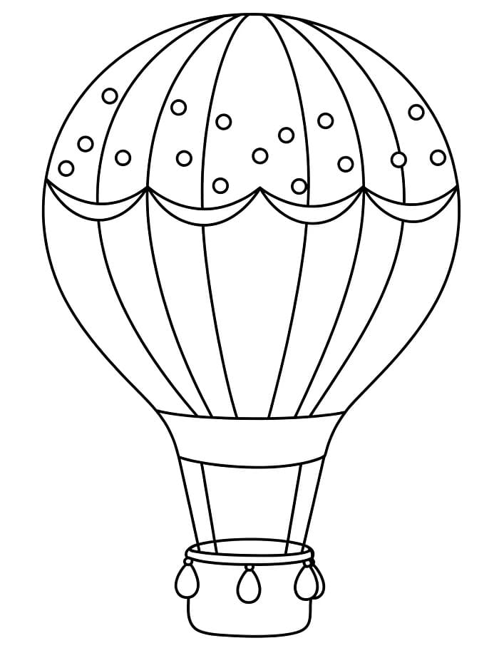 Horkovzdušný Balon (9) omalovánka