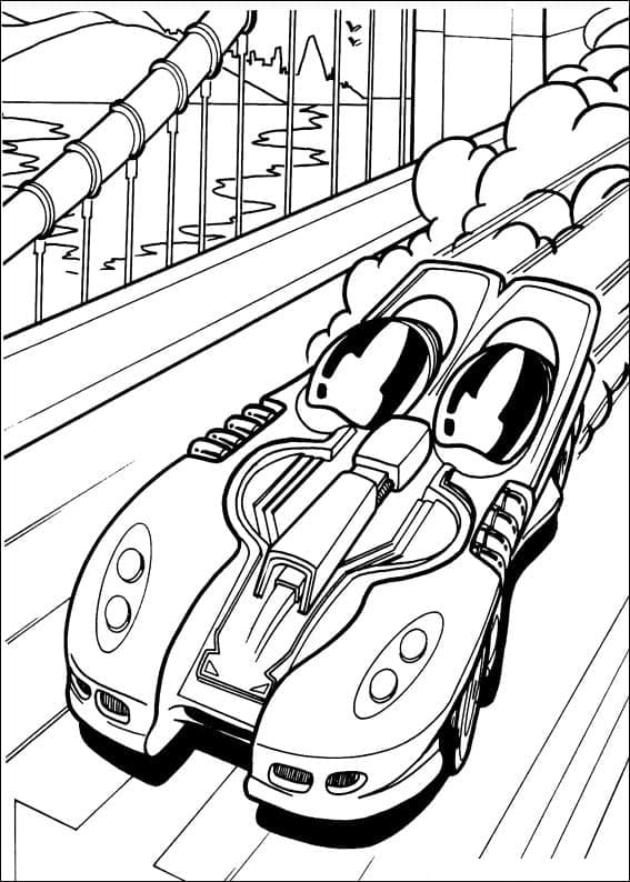 Hot Wheels Tisknutelné pro Děti omalovánka